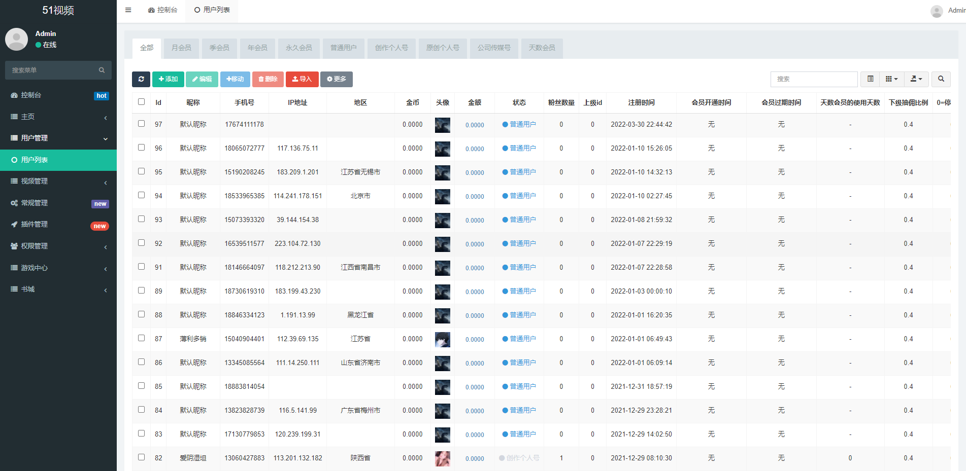 fastadmin框架短视频系统/视频知识付费源码/附带小说系统_八妹源码-14